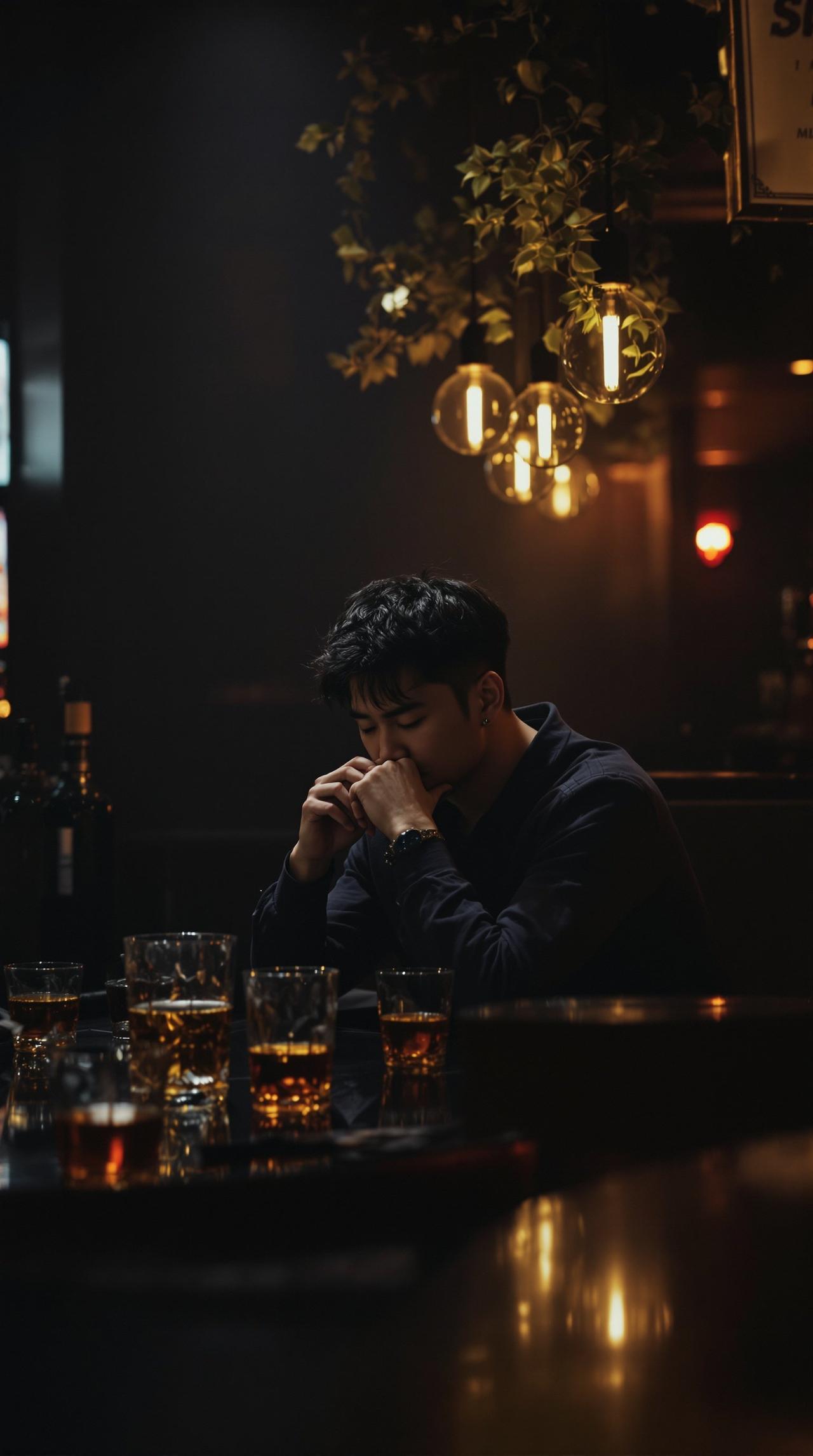 狗仔跟拍！某男星深夜独自买醉